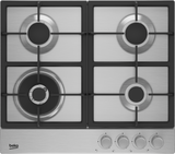Plita gaz, control butoane frontal, 3 arzatoare + 1 wok, siguranta plita, aprindere integrata, arzatoare cu eficienta ri