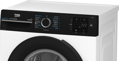 Masina de spalat rufe Beko BM3WFU37213WBPB | 7kg, 1200rpm, Clasa A, SteamCure, Alb, 60x49.6x84.5cm