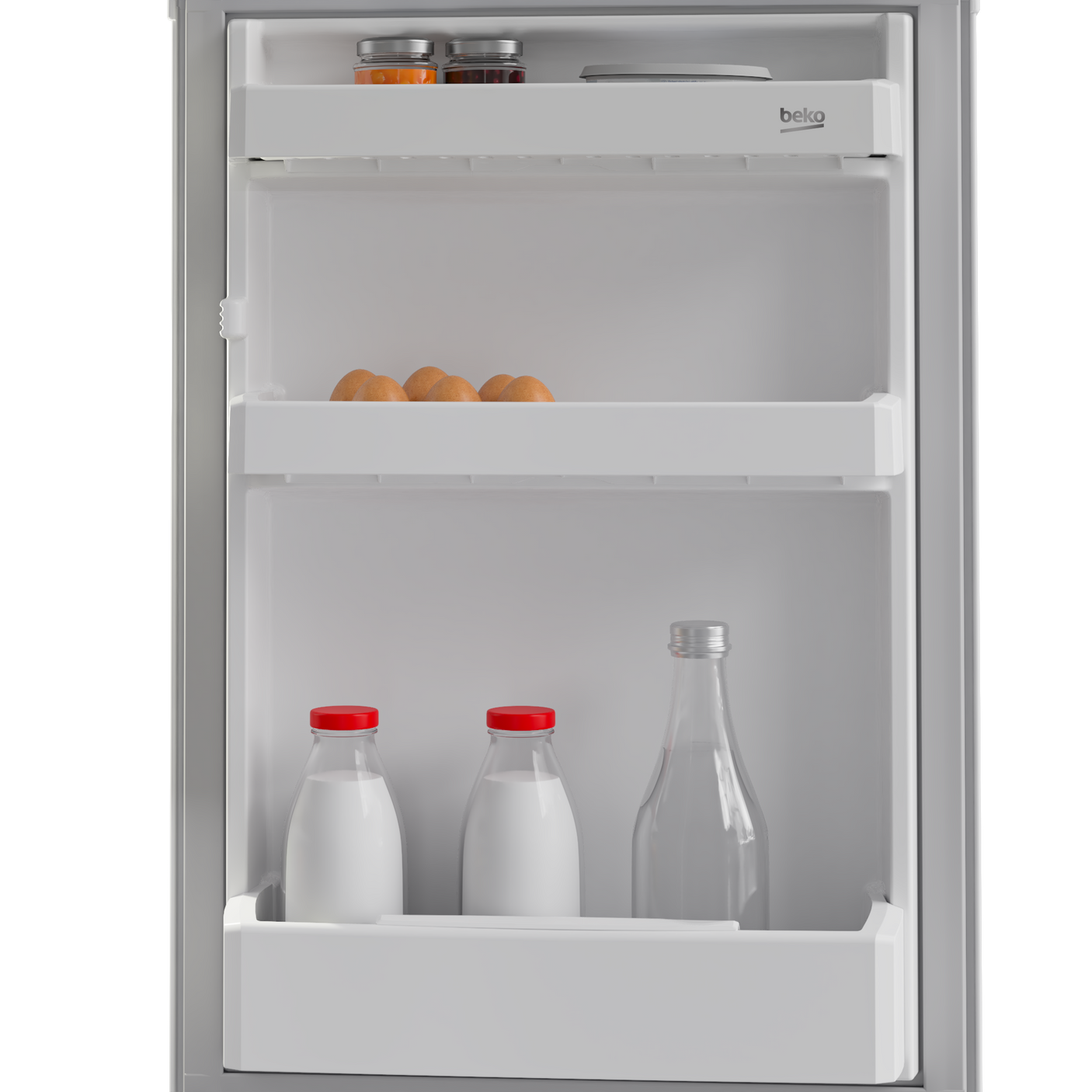 Frigider cu o usa incorporabil Beko B1754N, vol. util 110 l, clasa energetica E, cutii legume si fructe, iluminare LED, 