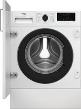 Masina de spalat rufe BI BEKO B3WBT681415W, 8kg, Clasa A, 1400RPM, Incorporabila, display D7S, 15 programe, alb, usa pia