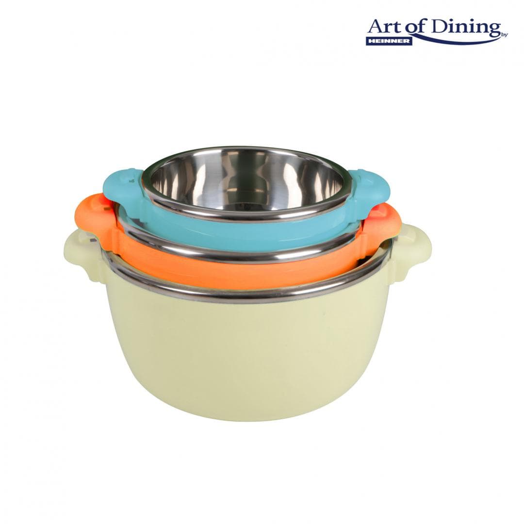 Heinner Set oale Set Oale Heinner HR-SNV-246LB | 3 Caserole Termice, 2L+4L+6L, Belly Beige