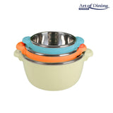 Heinner Set oale Set Oale Heinner HR-SNV-246LB | 3 Caserole Termice, 2L+4L+6L, Belly Beige