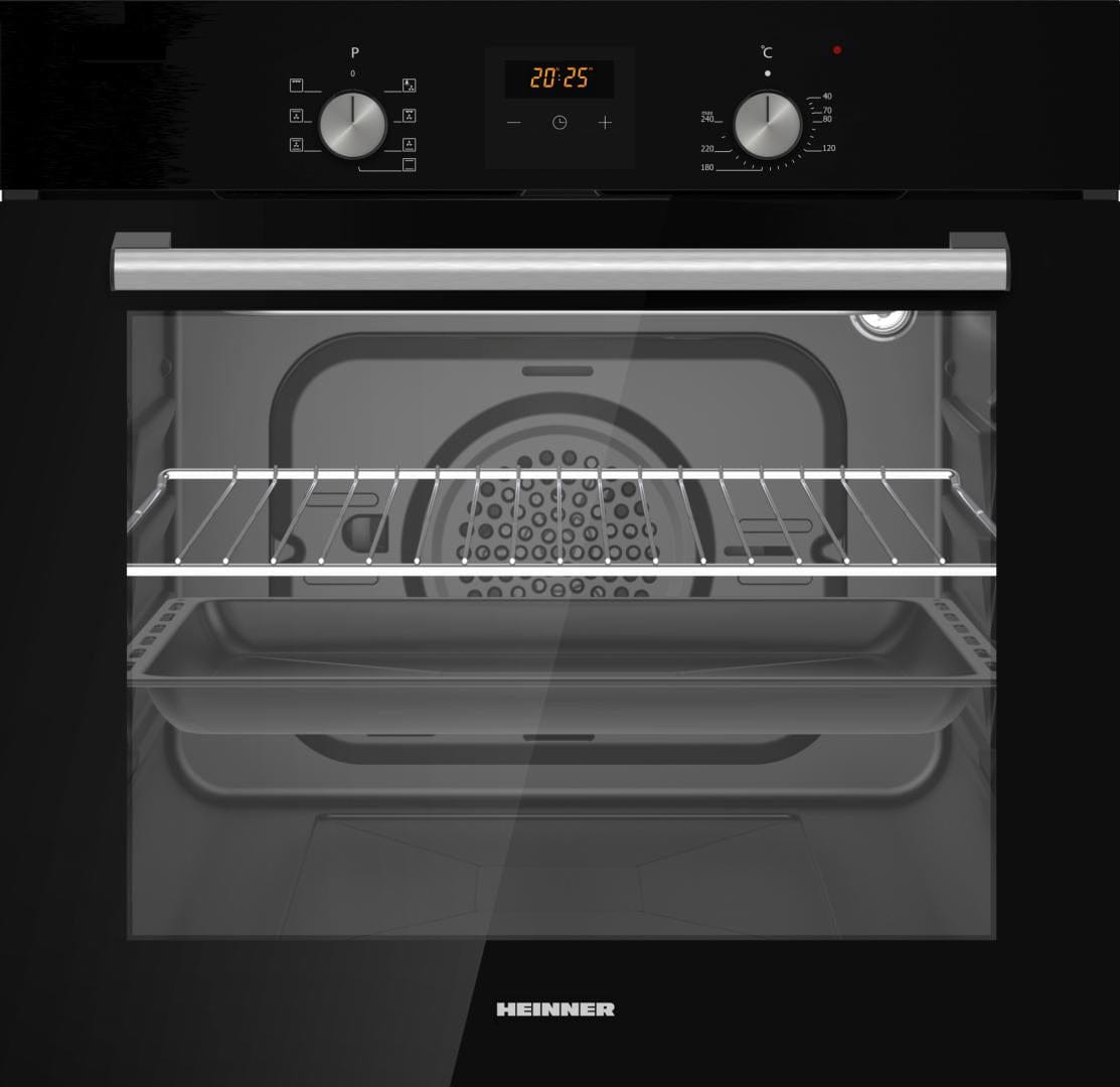 Heinner Cuptor incorporabil Cuptor Incorporabil Heinner HBO-S568LDTGC-BK | 56L, Touch Control, Grill, Negru, 59.6x57x59.5cm