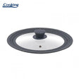 Heinner Capac oala Capac Oala Heinner HR-AER-28D32G | Sticla, Margine Silicon, 28-32cm, Gri