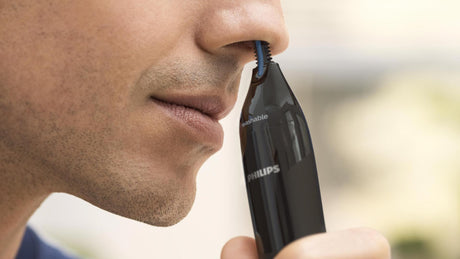 Philips Aparat de tuns Aparat de tuns Philips NT1650/16 | Nas si urechi, Waterproof, Protectie dual, Baterie AA