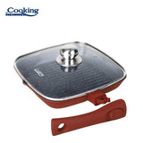 Heinner Tigaie Tigaie Grill Heinner HR-JLG-A28G | 28cm, Aluminiu, Cu Capac, Calabria