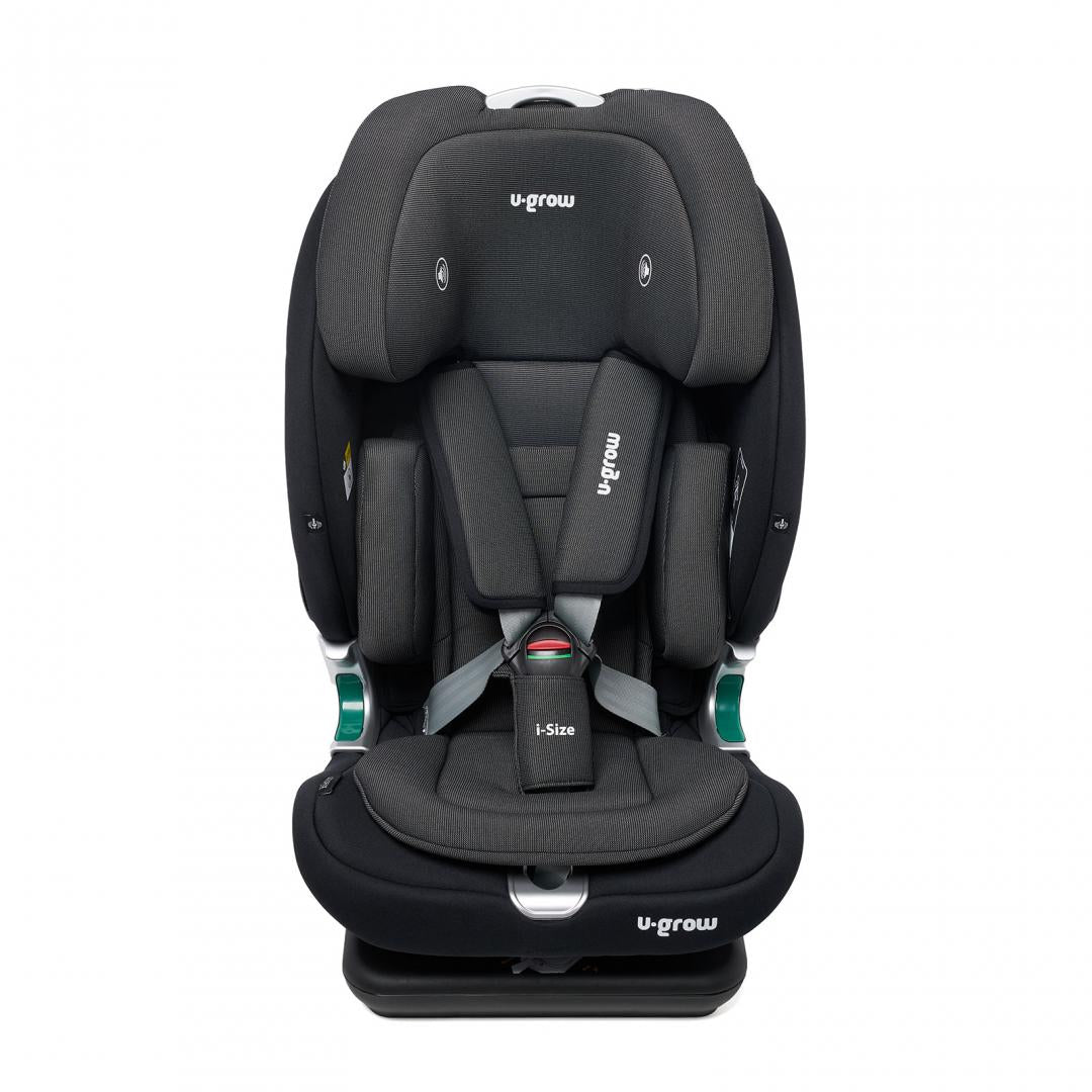 Scaun Auto I-size U-grow Goldfix Plus, Isofix, 76-150 Cm (9-36 Kg), Boxa Bluetooth, Negru