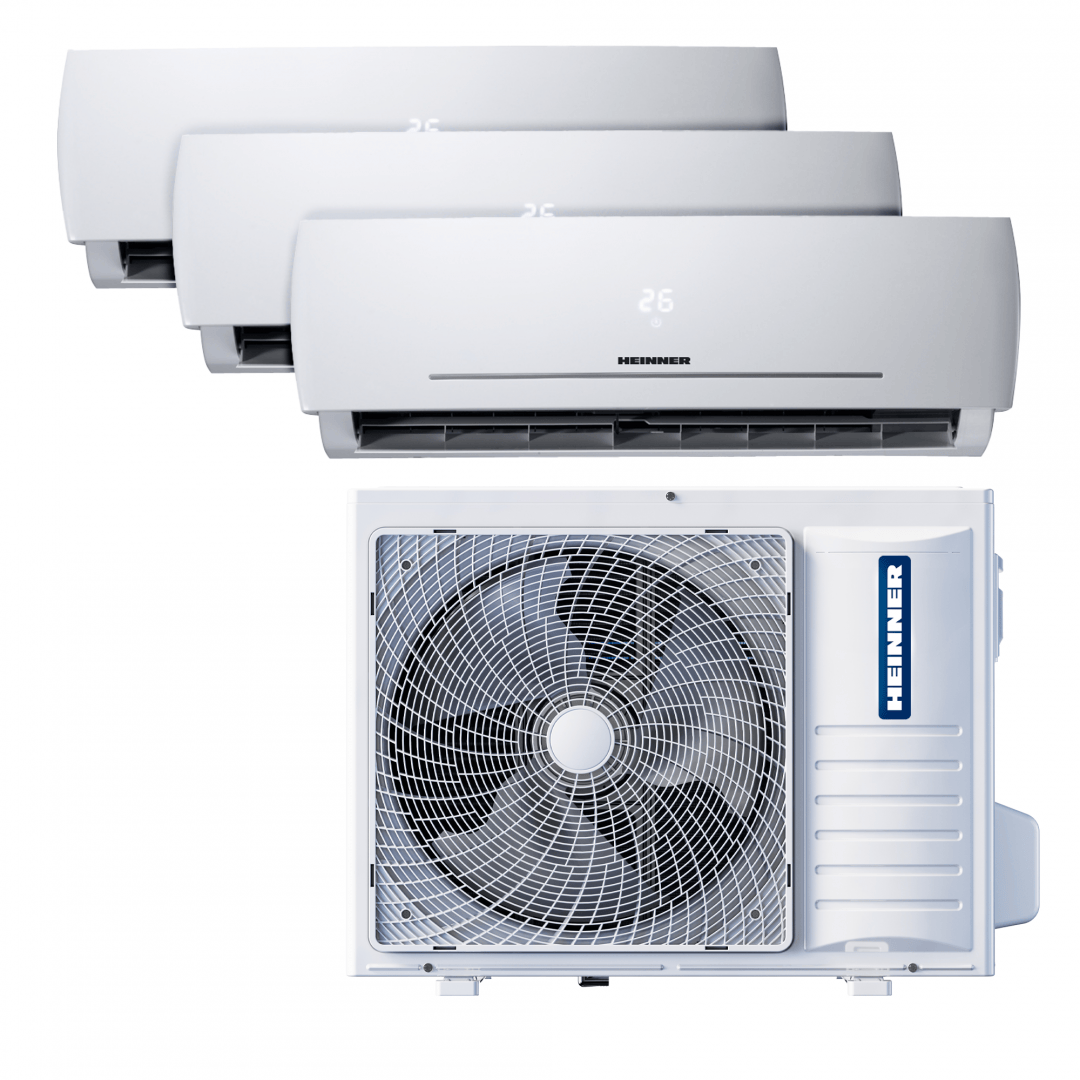 Heinner Aer conditionat multisplit [RESIGILAT] Aer Conditionat Multi Split Heinner HACMS-HS249912WH++ | 24000BTU, 2x9000+1x12000BTU, A++/A+