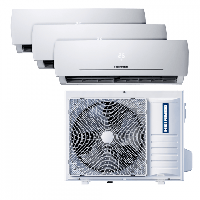 Heinner Aer conditionat multisplit [RESIGILAT] Aer Conditionat Multi Split Heinner HACMS-HS249912WH++ | 24000BTU, 2x9000+1x12000BTU, A++/A+