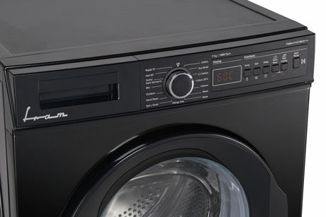 Fram Masina de spalat rufe Masina de spalat rufe Fram FWM-V714T2BKD+++ | 7kg, 1400RPM, Display LED, Negru, 59.7x52.7x84.5cm
