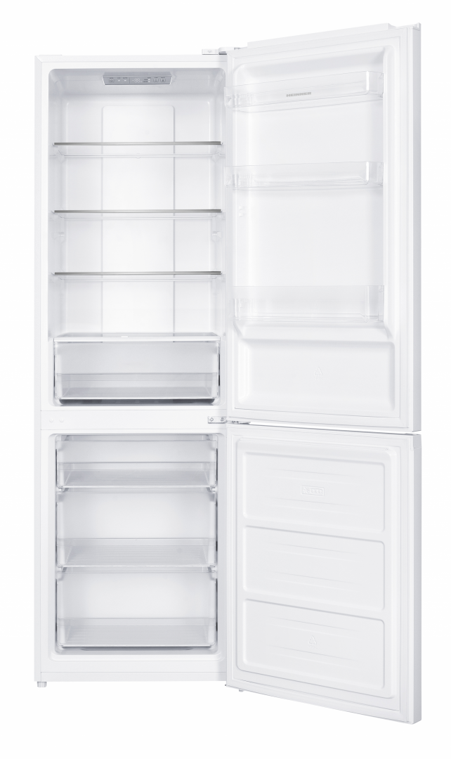 Combina frigorifica Heinner HCNF-HM400INVE++, No Frost, MaxStorage, tehnologie Dual Inverter, clasa energetica: E, capac