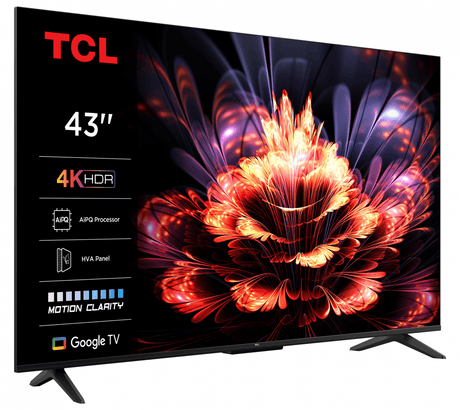 TCL Televizoare Televizor TCL LED 43V6C | 108 cm, Smart Google TV, 4K Ultra HD, (Model 2025)