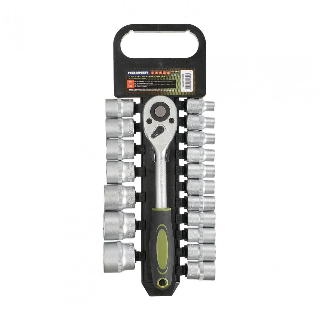Heinner Set scule Set Scule Heinner CTSM019 | 19 Piese, 1/2", CR-V