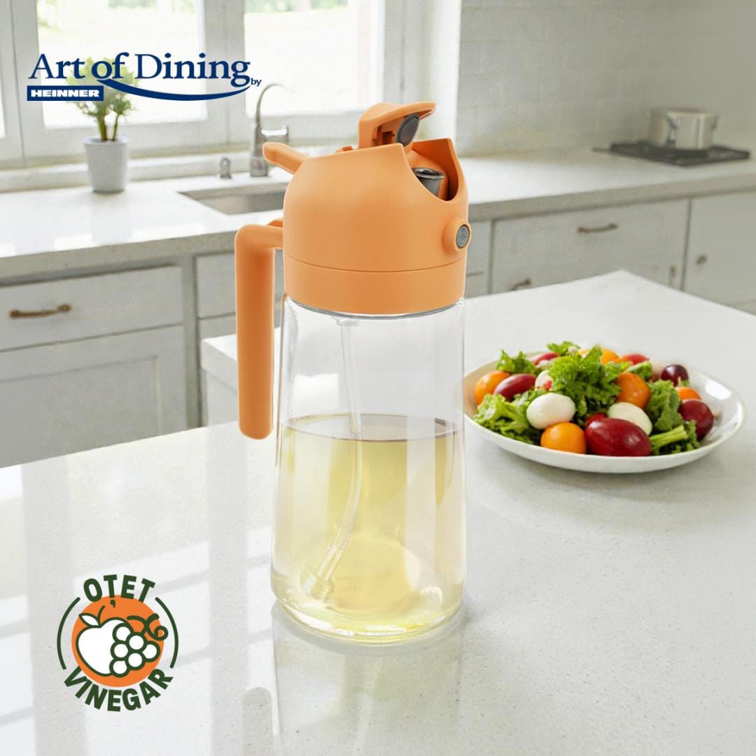 Heinner Articole bucatarie Pulverizator Ulei Heinner HR-JN-450MLP | 450ml, 2 in 1, Portocaliu