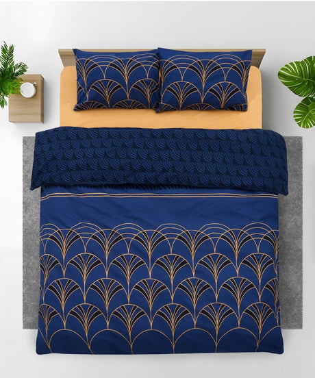 Heinner Lenjerie de pat Lenjerie de Pat Heinner HR-KGBED-132-WAV | Kingsize, Bumbac, 132 TC, Wave