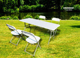 Heinner Set tenis de masa Set Masa Cu 4 Scaune Heinner DMSP001 | Plastic, Pliabile, Portabil