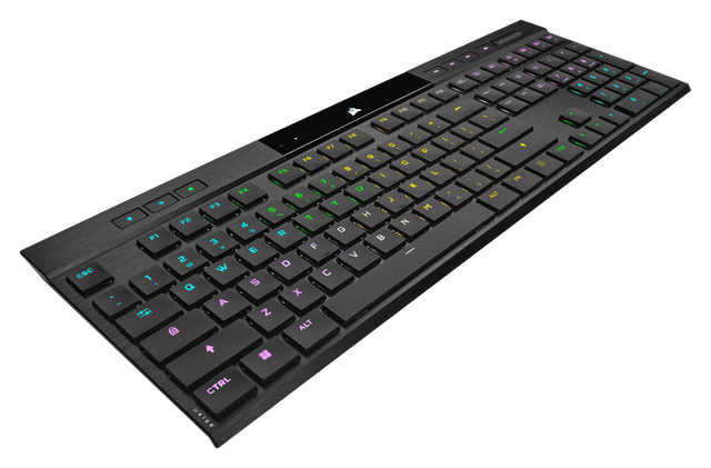 Corsair Tastatura Tastatura Corsair K100 Air Wireless CH-913A01U-NA | RGB, Cherry MX, Ultra-Thin, Negru
