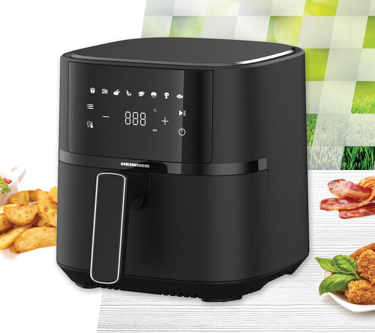 Heinner Air Fryer Air Fryer Heinner HAF-B4BK1500 | 4L, 1500W, BlackMatte, Negru