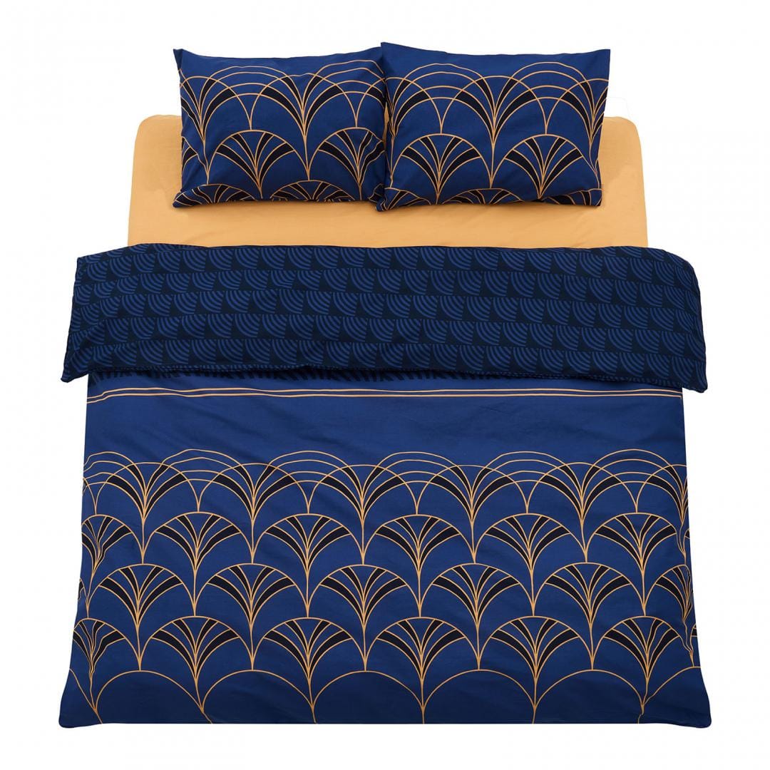 Heinner Lenjerie de pat Lenjerie de Pat Heinner HR-KGBED-132-WAV | Kingsize, Bumbac, 132 TC, Wave