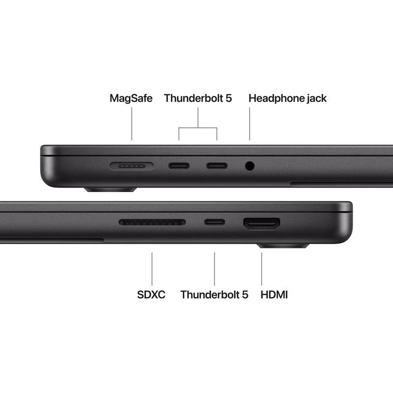 APPLE MacBook Pro 16.2"/Apple M5 Max (CPU 18-core, GPU 40-core, Neural Engine 16-core)/48GB/2TB - Space Black - US KB (No Adapter) - 2026 (CTO from MGEE4RO/A)