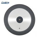 Heinner Capac oala Capac Oala Heinner HR-AER-22D26G | 22/24/26cm, Sticla, Margine Silicon, Gri