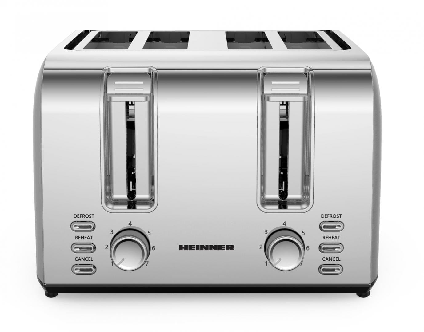 Heinner Prajitor de paine Prajitor de Paine Heinner HTP-4S1500SS | 4 Felii, 1500W, Inox