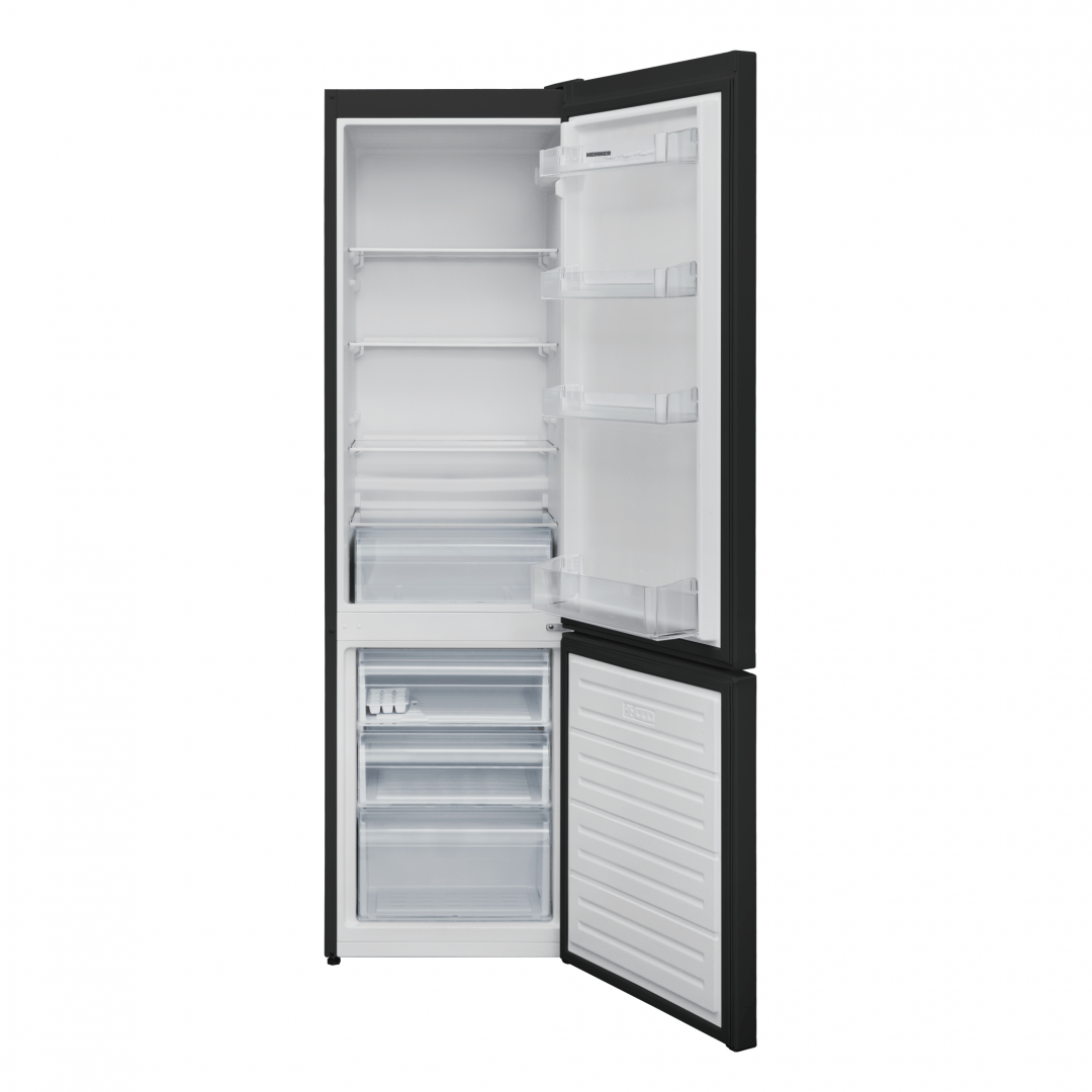 Heinner Combina frigorifica Combina Frigorifica Heinner HC-V288BKE++ | 288L, Clasa E, No Frost, Negru, 54x59.5x180cm
