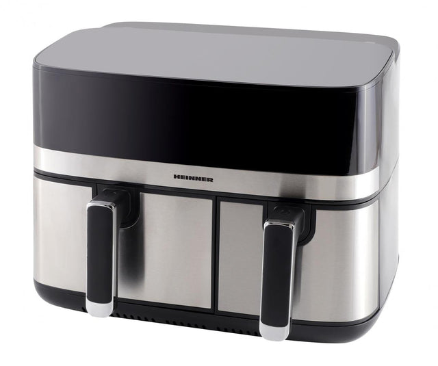 Heinner Air Fryer Air Fryer Heinner HAF-H9DB17BKS | Dubla, 9L, 2400W, 8 Programe, Negru