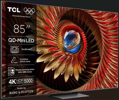 TCL Televizoare Televizor TCL Mini LED 85Q8C | 215 cm, Smart Google TV, 4K UHD, 144Hz, (Model 2025)
