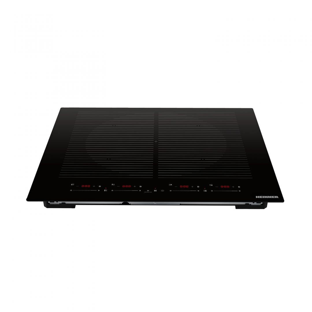 Plita incorporabila HEINNER HBHI-MQZ4ZB2FXSM, inductie, quadra zone (uneste 4 zone de gatit), 4 zone de gatit, slim, boo