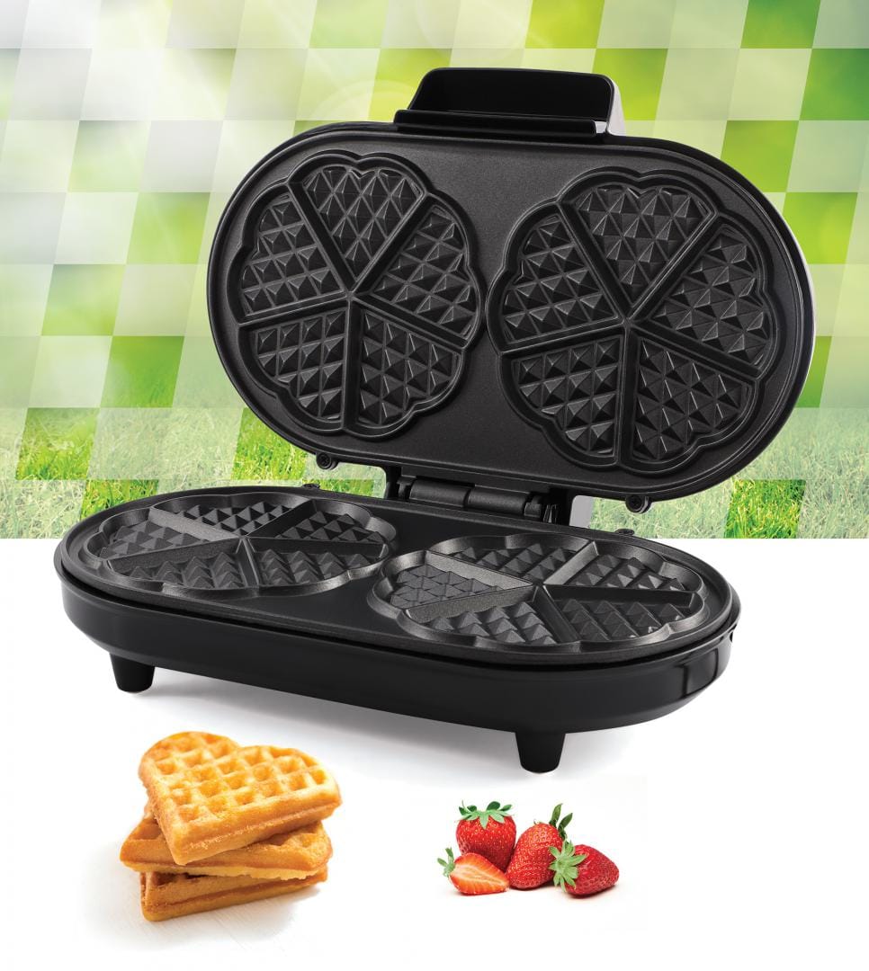 Heinner Aparat de facut gofre Aparat de facut gofre Heinner HWF-1000CR | 1000W, Placi non-stick, Rosu