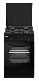 Heinner Aragaz Aragaz Gaz Heinner HFSC-SME50BK | 50cm, 4 Arzatoare, Negru, 50x50x85cm