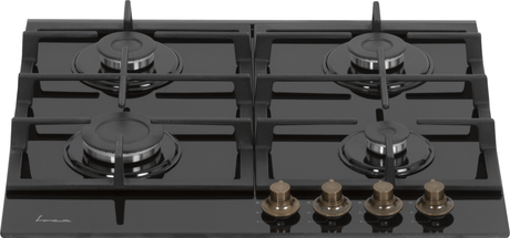 Fram Plita incorporabila Plita Incorporabila Fram FBH-S4IWF-GRBK | 4 Arzatoare, Gratar Fonta, Aprindere Electrica, Sticla Neagra, 59x52x10.85cm