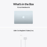 APPLE MacBook Air 15.3" Retina/Apple M5 (CPU 10-core, GPU 10-core, NeuralEngine16-core)/24GB/512GB - Sky Blue - INT KB (No Adapter) - 2026  (CTO from MDVQ4RO/A)