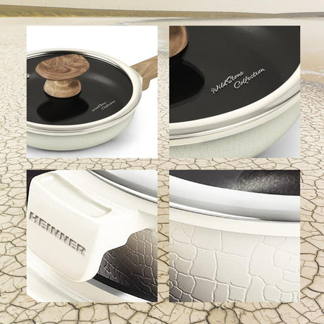 Heinner Tigaie Tigaie Heinner HR-JLG-W26T | 26cm, Aluminiu, Wild Stone, Cu Capac