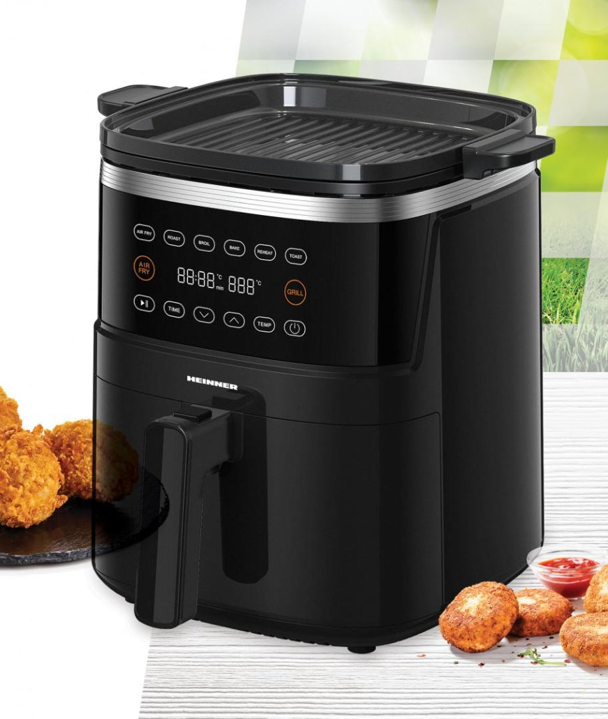 [RESIGILAT] Friteuza cu Aer Heinner VastCook HAFG-B5BK2600 | 5L, 2600W, Grill