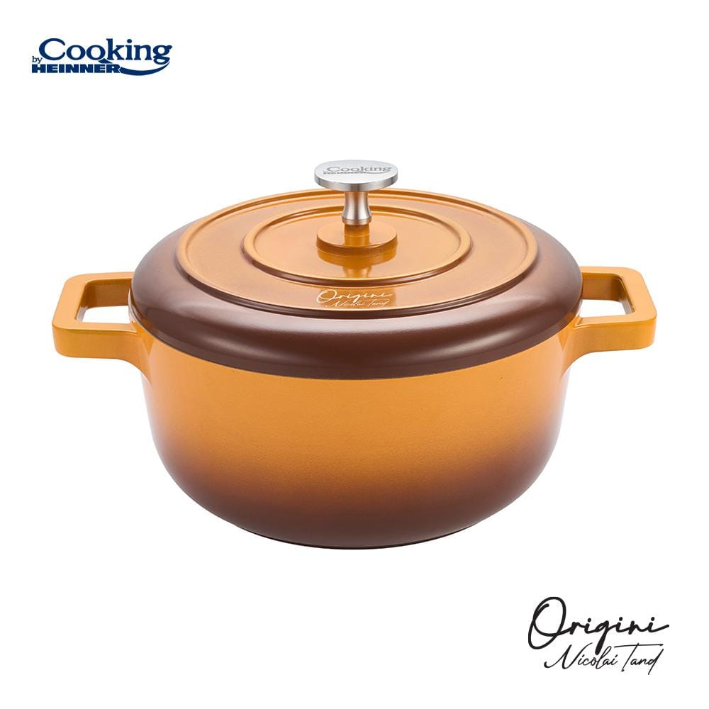 Heinner Cratita Cratita Heinner HR-BJK-C20 | 20cm, 2.4L, Aluminiu Turnat, Capac Inclus