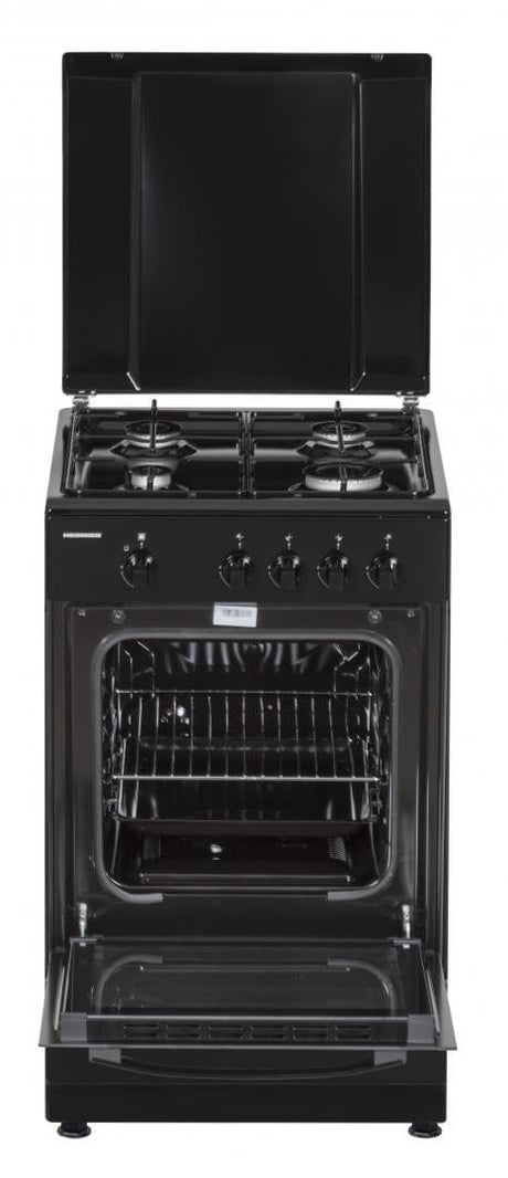 Heinner Aragaz Aragaz Gaz Heinner HFSC-SME50BK | 50cm, 4 Arzatoare, Negru, 50x50x85cm