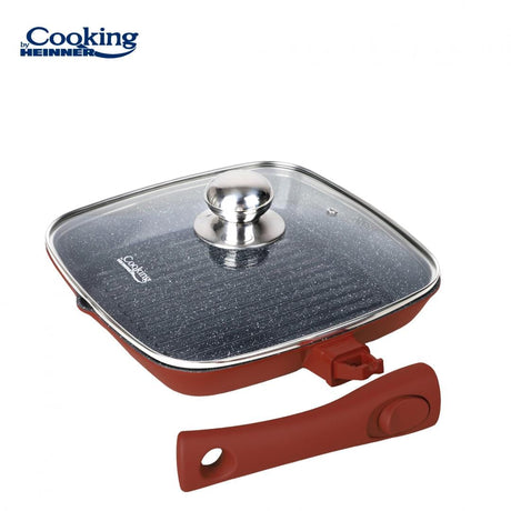 Heinner Tigaie Tigaie Heinner HR-JLG-A24G | Grill, Aluminiu Turnat, 24cm, Cu Capac