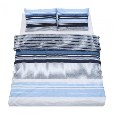 Heinner Lenjerie de pat Lenjerie De Pat Heinner HR-4BED-132-AZUL | Dubla, 100% Bumbac, 4 Piese, Azul