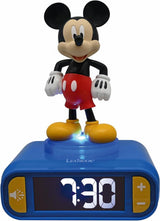 Ceas Desteptator cu Lumina 3D, Mickey Mouse — Lexibook