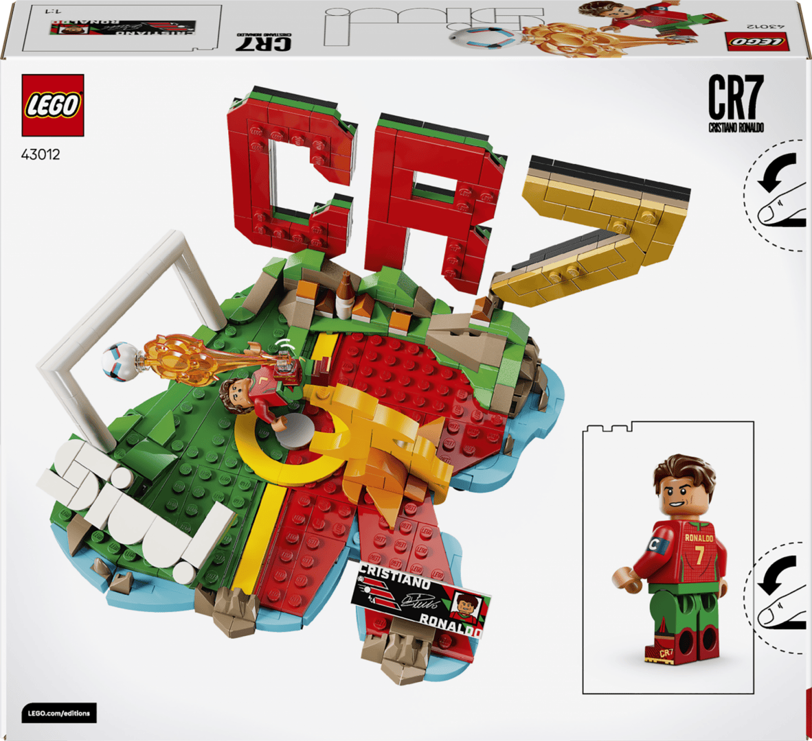 Set Constructie LEGO 43012 | Cristiano Ronaldo Momente Importante din Fotbal