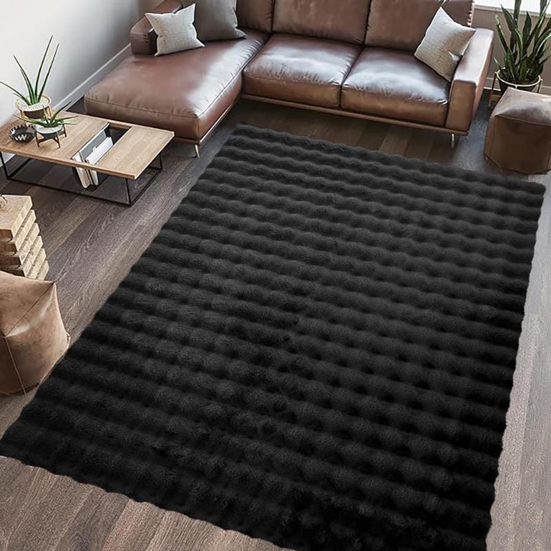 Heinner Covor Covor Heinner HR-PAOPRUG200-BLK | 200x300 cm, Blana Sintetica, Negru