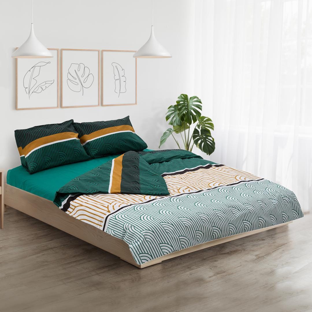 Heinner Lenjerie de pat Lenjerie de pat dubla Heinner HR-4BED-132-DECO | 100% bumbac, 4 piese