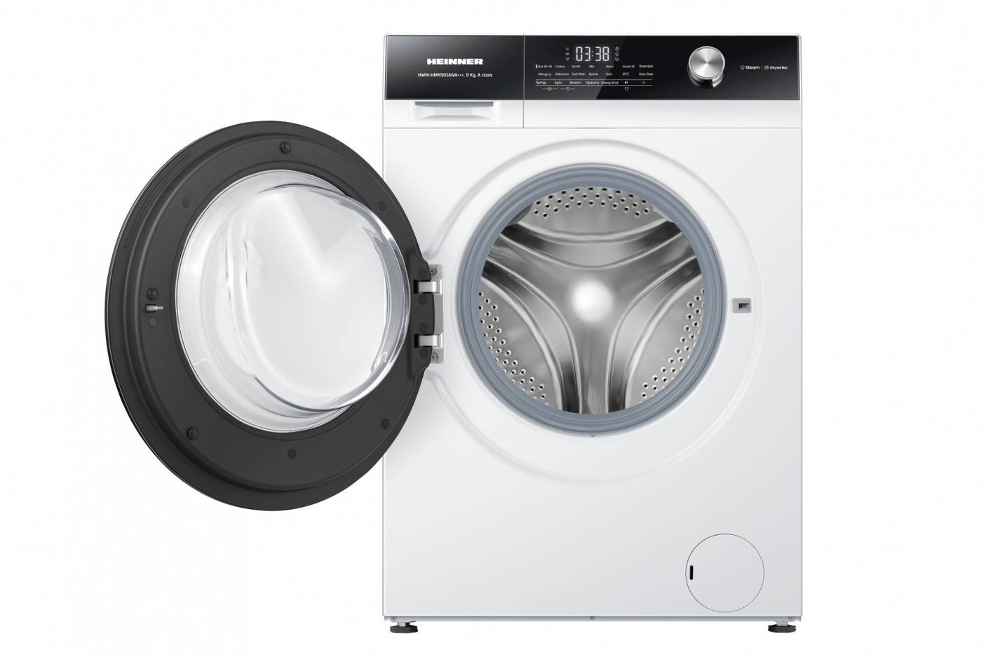 Heinner Masina de spalat rufe Masina de spalat rufe Heinner HWM-HMK9014IVA+++ | 9kg, 1400RPM, Inverter, A+++, 60x61x85cm