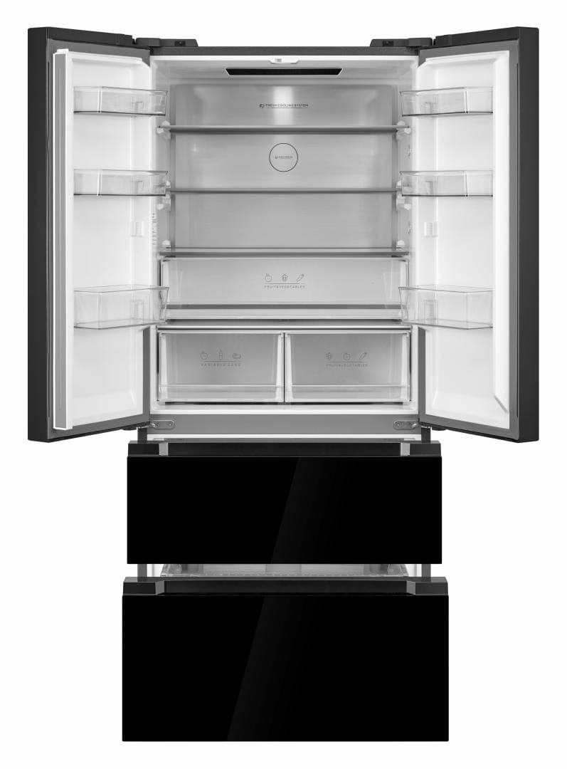 Heinner Combina frigorifica Combina Frigorifica French Door Heinner HCFD-M516INVHGBKE++ | 516L, No Frost, Clasa E, Inverter, Negru, 83.3x65.3x189.8cm