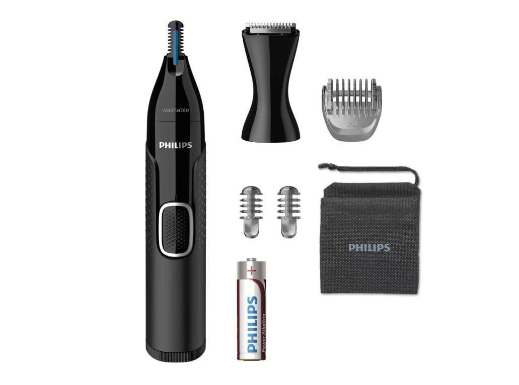 Philips Trimmer Trimmer Philips NT5650/16 | Nas si Urechi, Precision Trim, Lavabil, Pieptene Sprancene, Negru