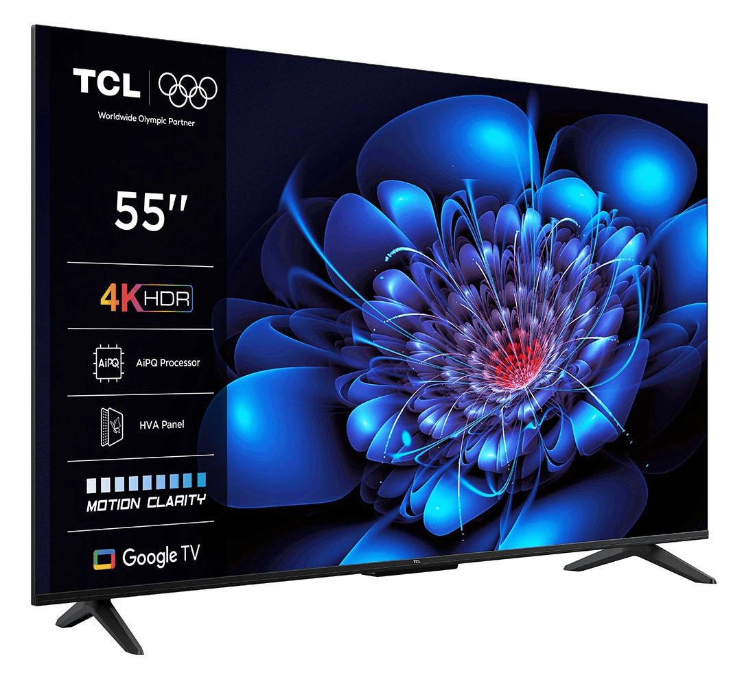 TCL Televizor TCL LED 55P69K, 139 cm, Smart Google TV, 4K, Clasa E