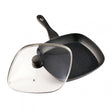Heinner Tigaie Tigaie Grill Heinner HR-BET-ROCA28G | 28cm, Aluminiu, Capac Inclus, Black Sand