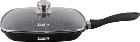 Heinner Tigaie Tigaie Grill Heinner HR-SCO-A0928A | 28cm, Aluminiu, Capac, Dark Line